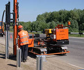 Установка дорожного ограждения